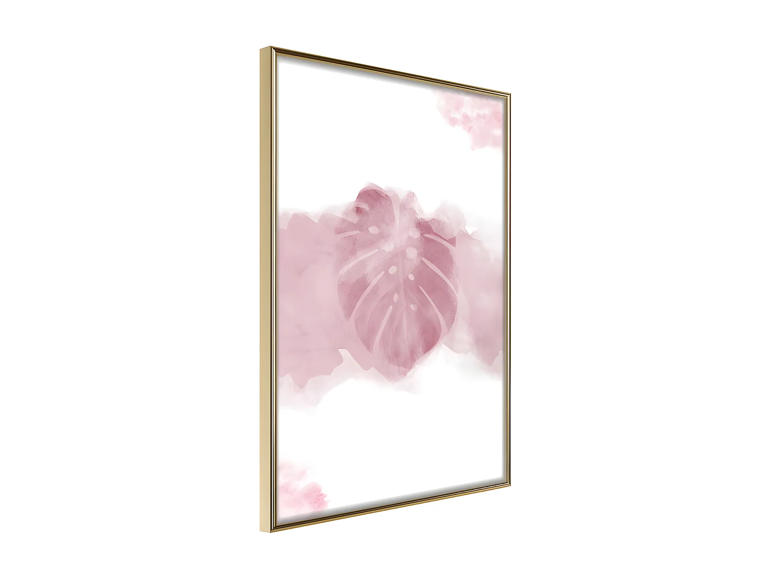 Affiche Murale Encadrée "Jungle Mist" 30 x 42 cm Or