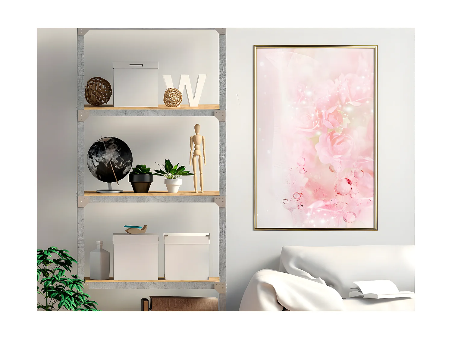 Affiche Murale Encadrée "Summer Memories I" 40 x 60 cm Or