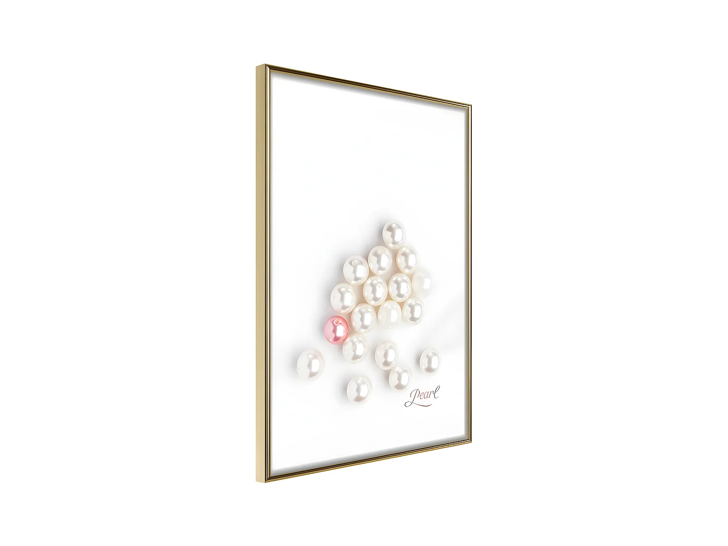 Affiche Murale Encadrée "One of a Kind" 30 x 42 cm Or