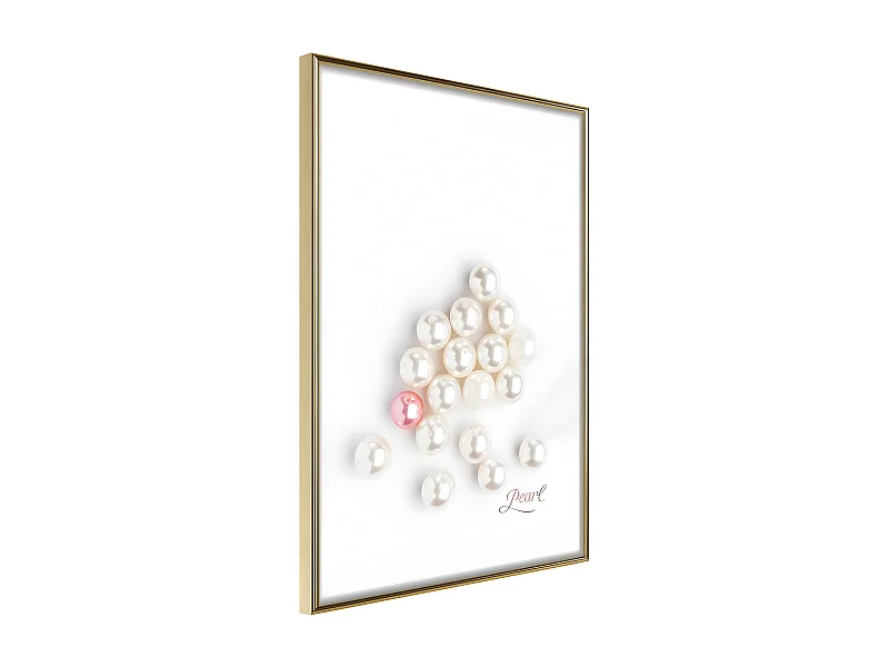 Affiche Murale Encadrée "One of a Kind" 30 x 42 cm Or