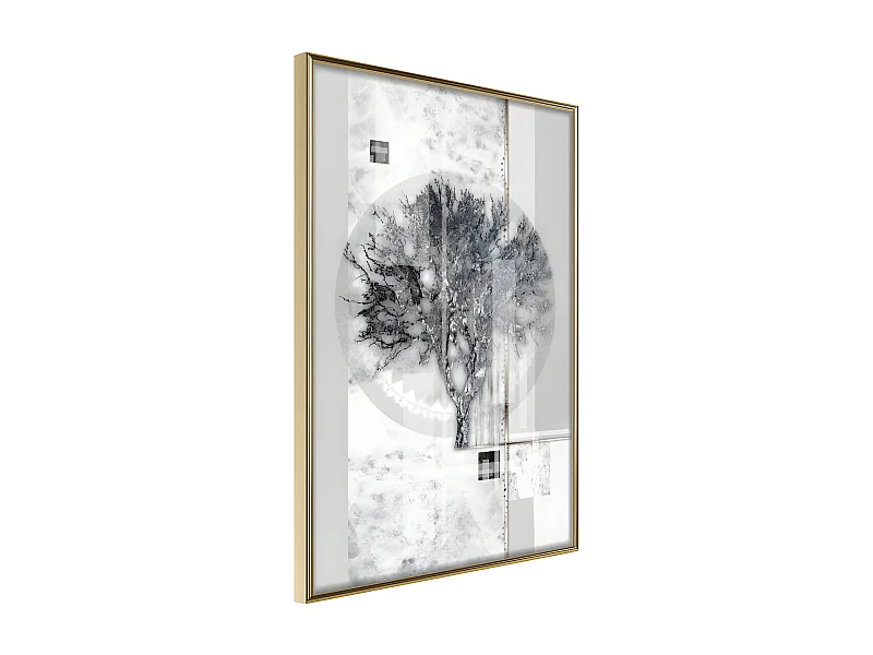 Affiche Murale Encadrée "Sign of Winter" 40 x 60 cm Or