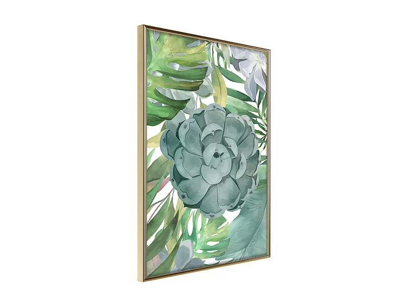 Affiche Murale Encadrée "So Green" 40 x 60 cm Or