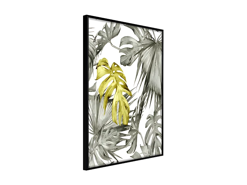 Affiche Murale Encadrée "Extraordinary Leaf" 30 x 42 cm Noir