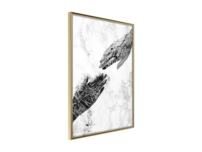 Affiche Murale Encadrée "Almost" 21 x 30 cm Or