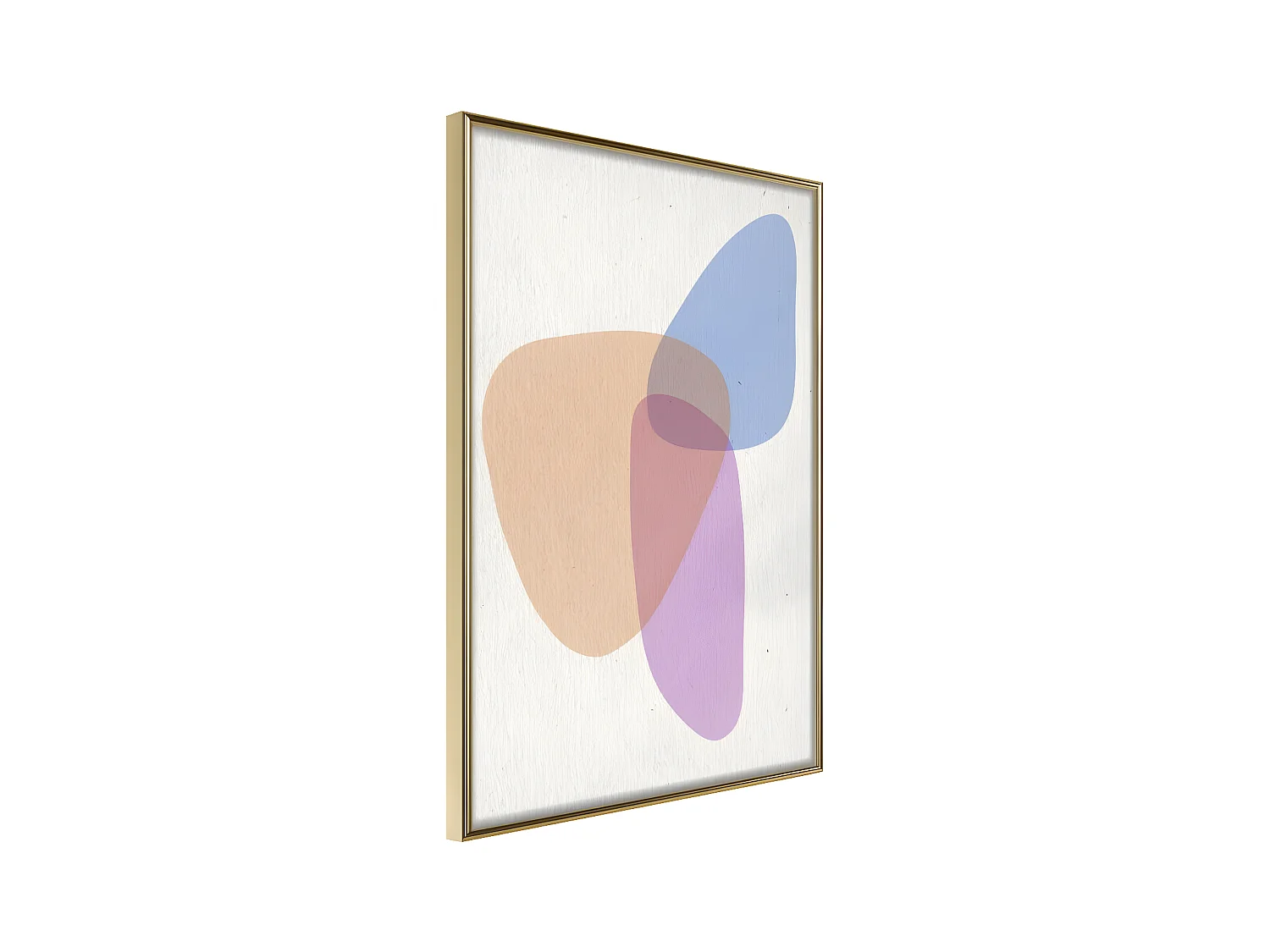 Affiche Murale Encadrée "Pastel Sets II" 21 x 30 cm Or