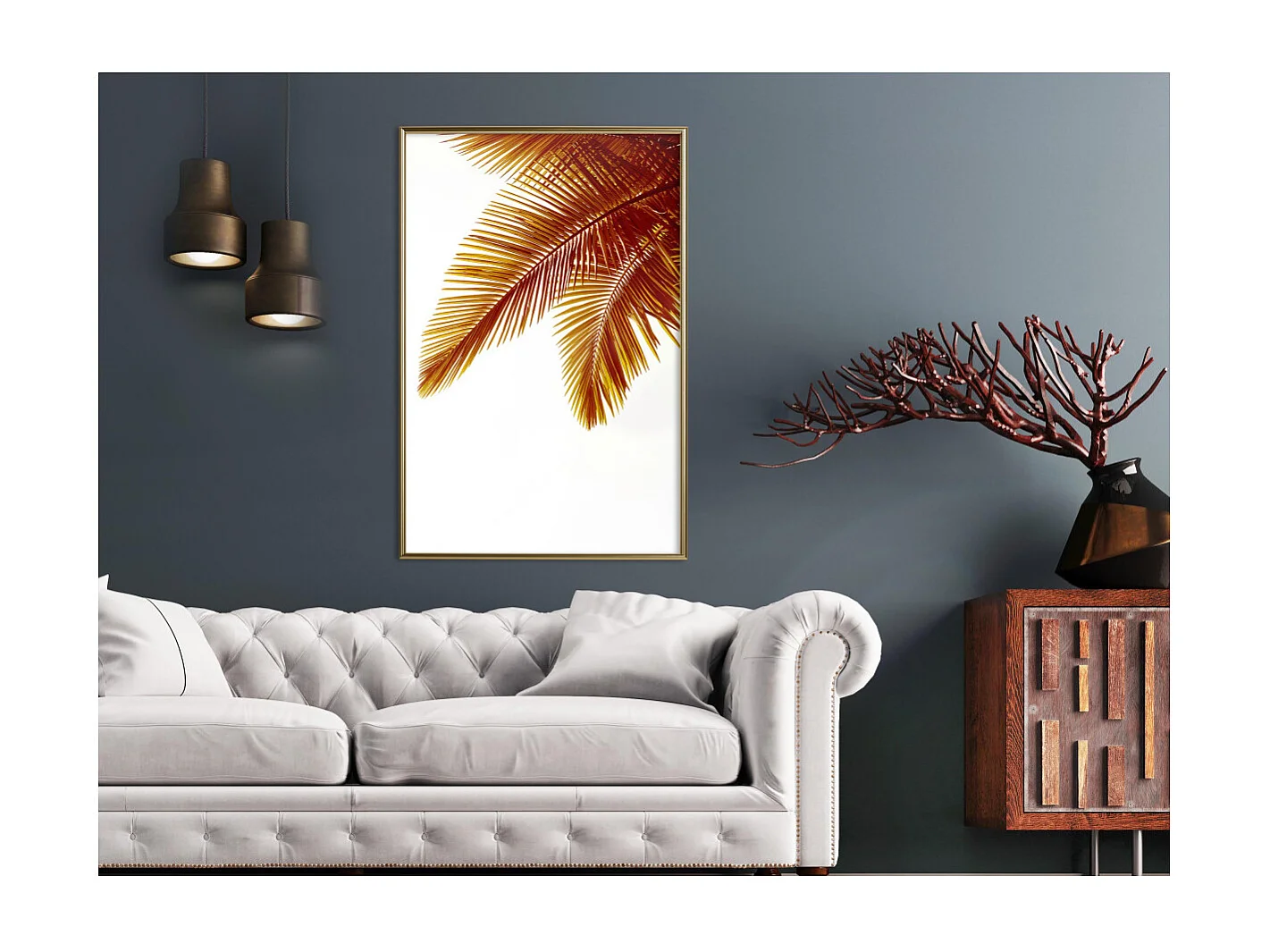 Affiche Murale Encadrée "Hot Evening" 40 x 60 cm Or