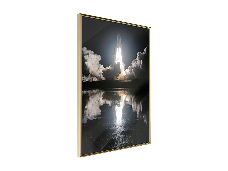 Affiche Murale Encadrée "Into the Unknown" 40 x 60 cm Or