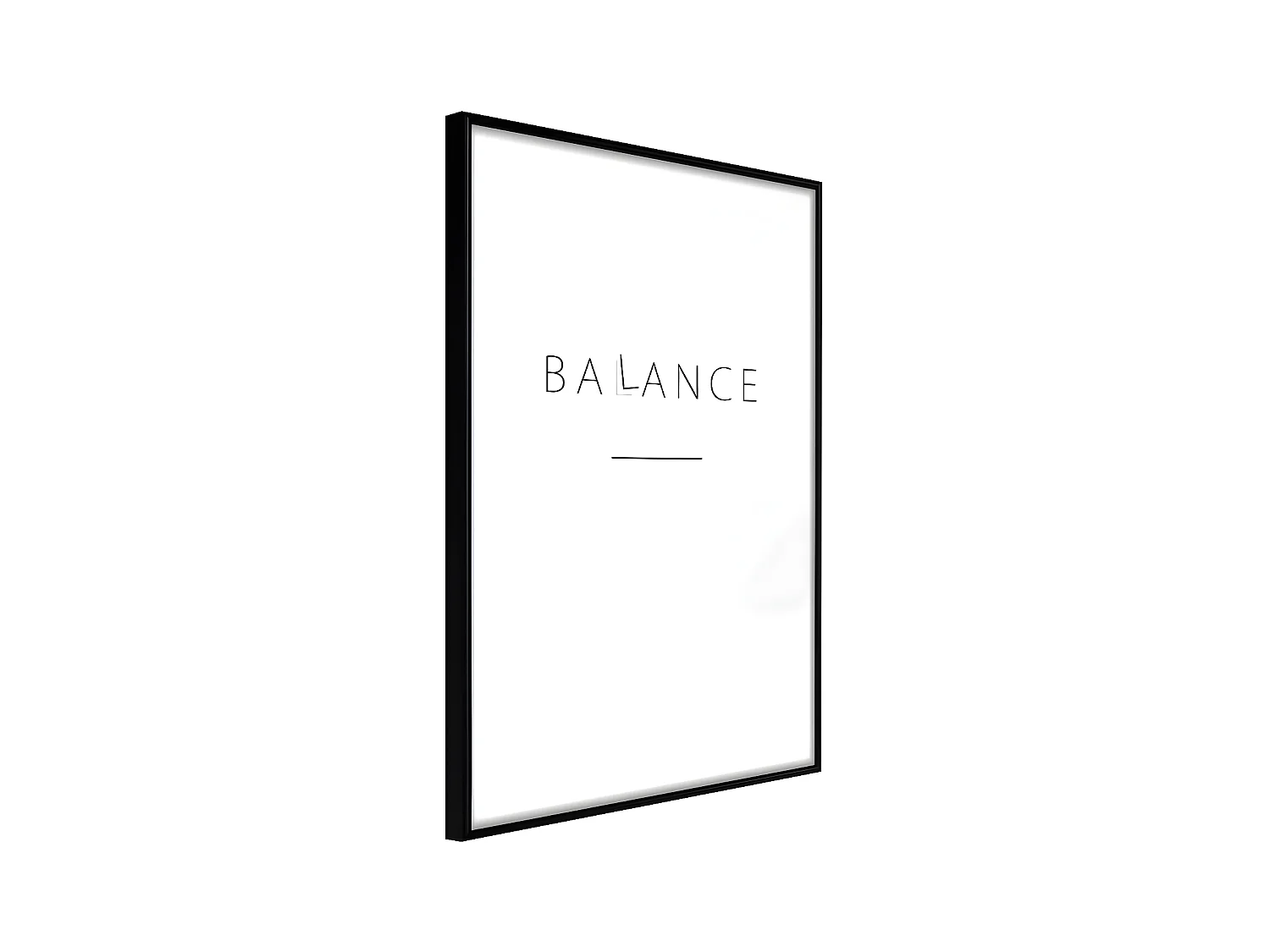 Affiche Murale Encadrée "Seek a Balance" 30 x 42 cm Noir