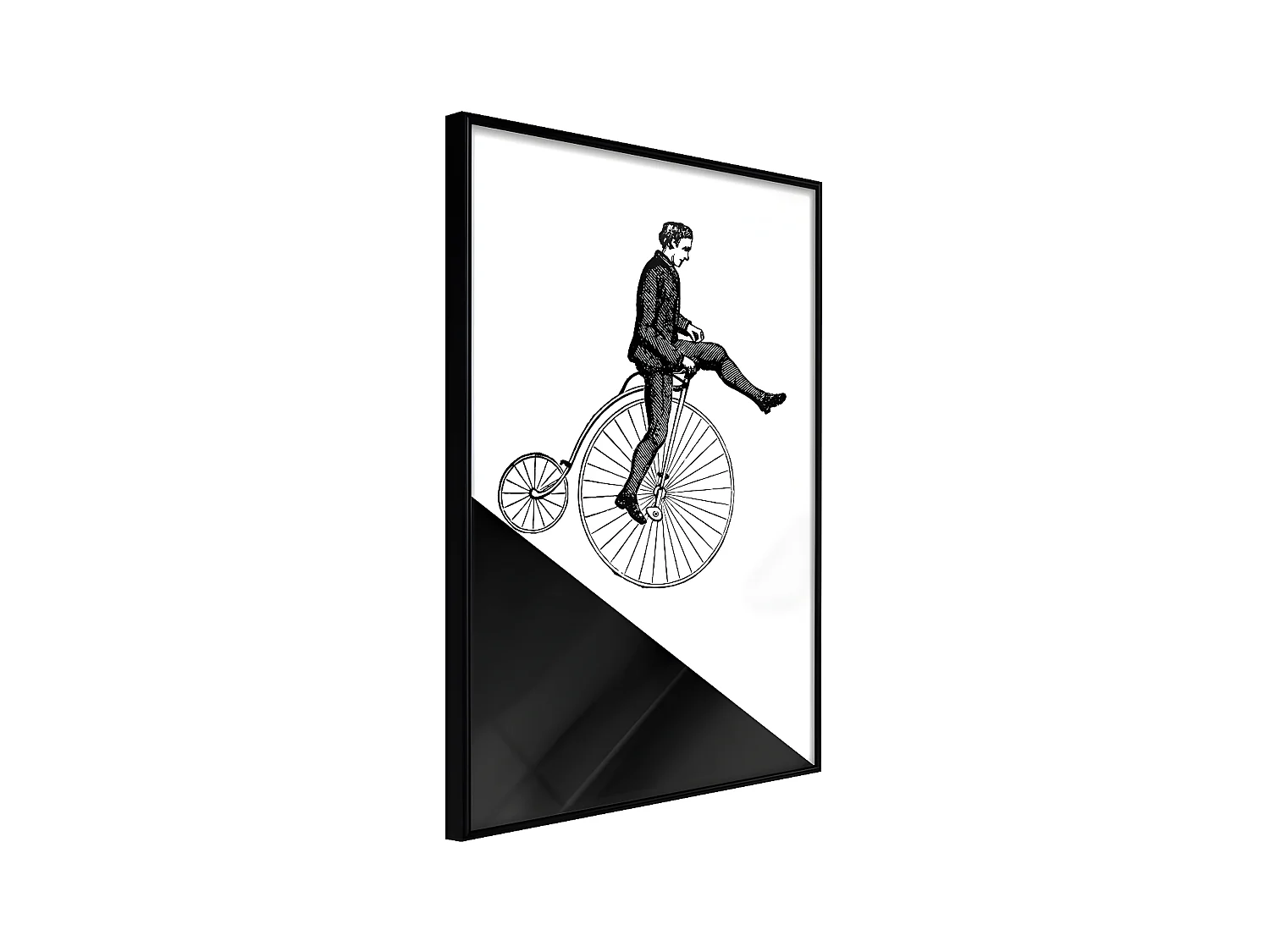 Affiche Murale Encadrée "Stuntman" 30 x 42 cm Noir
