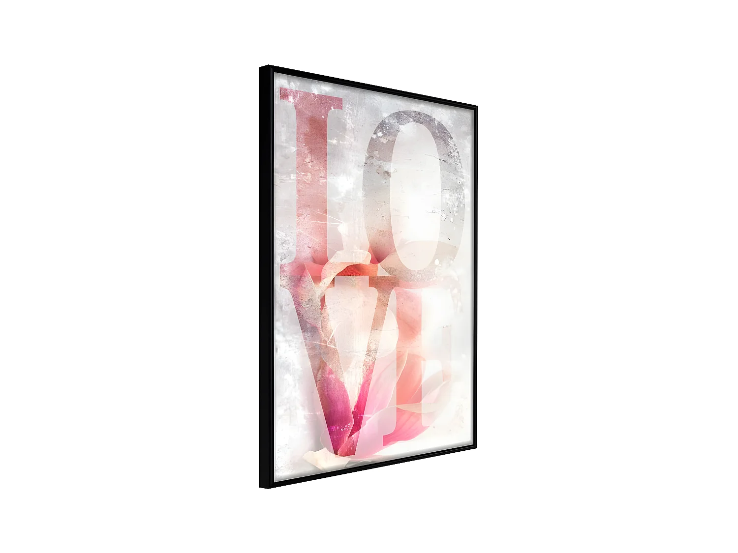 Affiche Murale Encadrée "Love II" 40 x 60 cm Noir