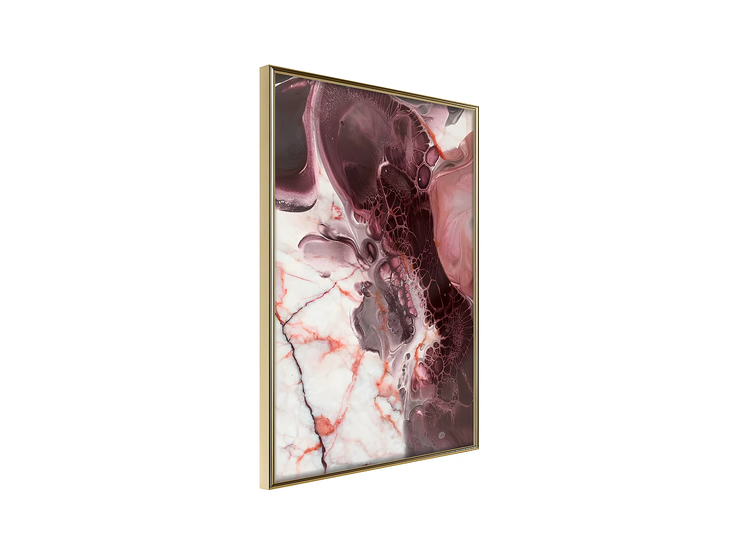 Affiche Murale Encadrée "Beauty Enchanted in Marble" 30 x 42 cm Or