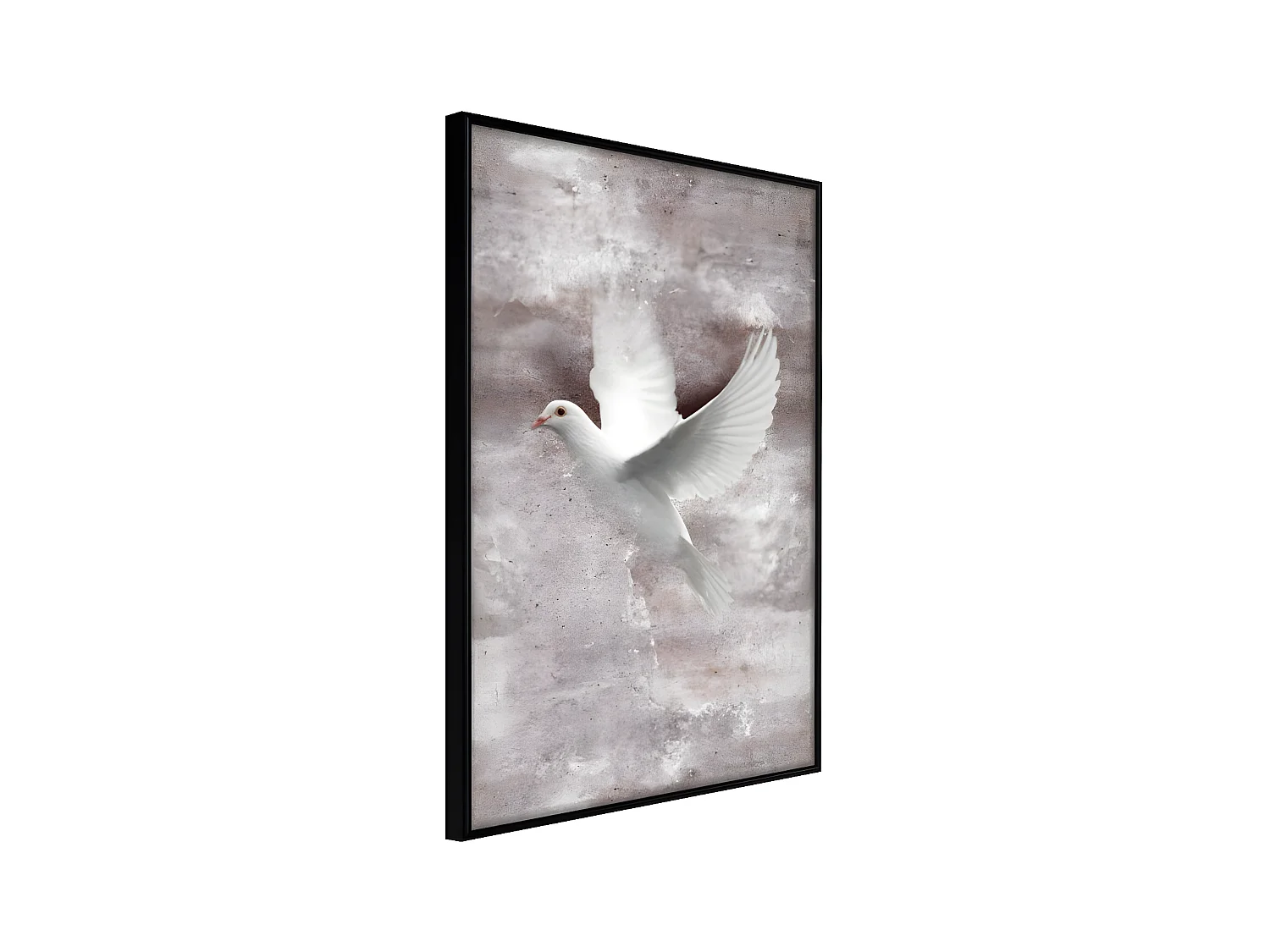 Affiche Murale Encadrée "White Dreams" 40 x 60 cm Noir