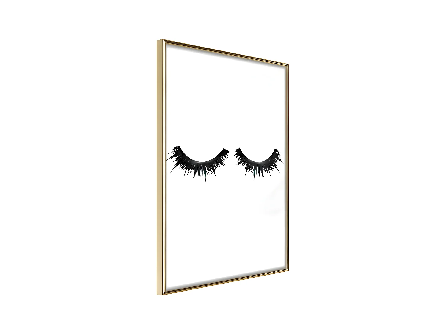Affiche Murale Encadrée "False Eyelashes" 40 x 60 cm Or