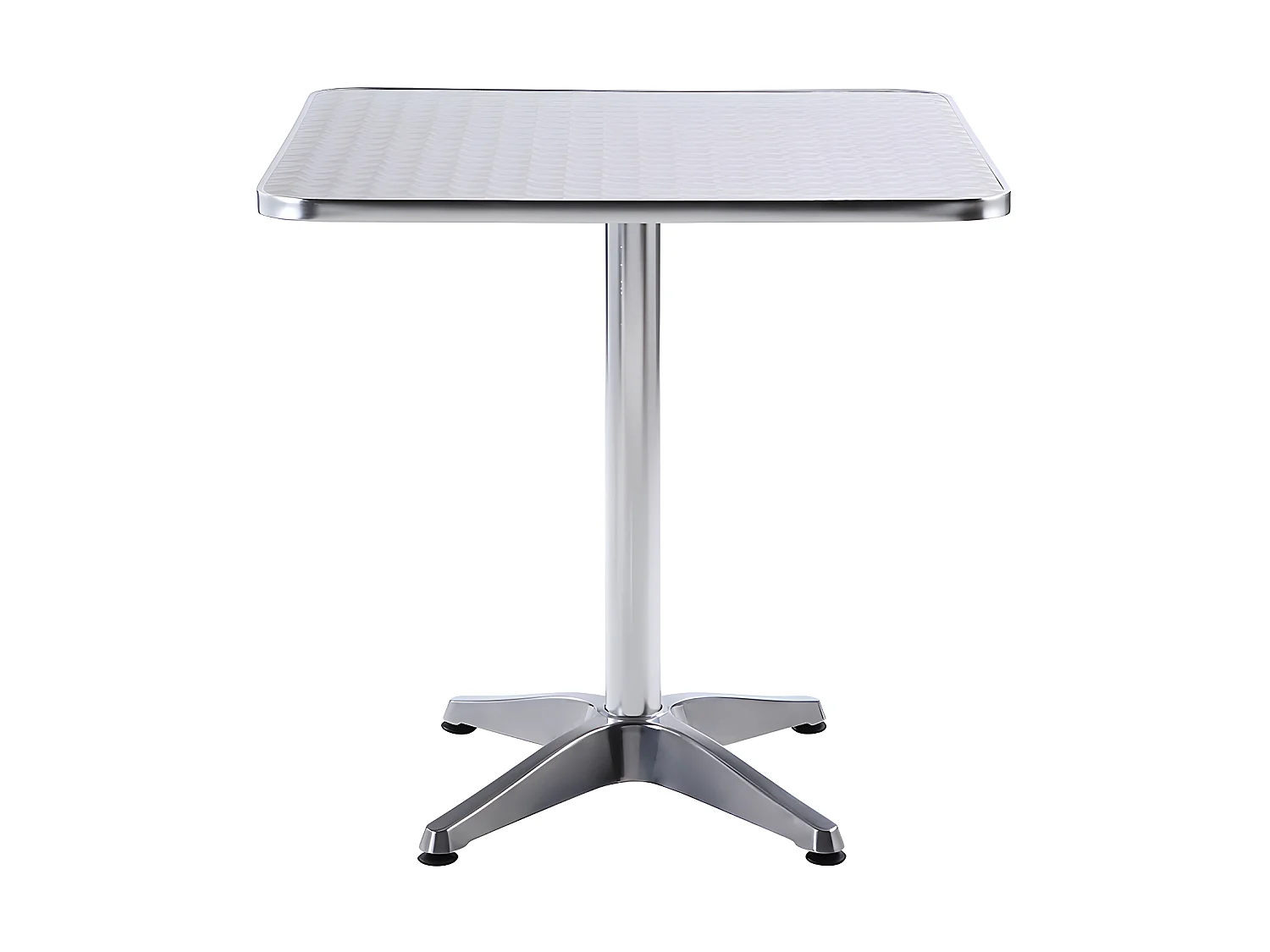 Tuinset tafel en stoelen van aluminium  - kleine vierkante tafel en twee stoelen - MONTMARTRE