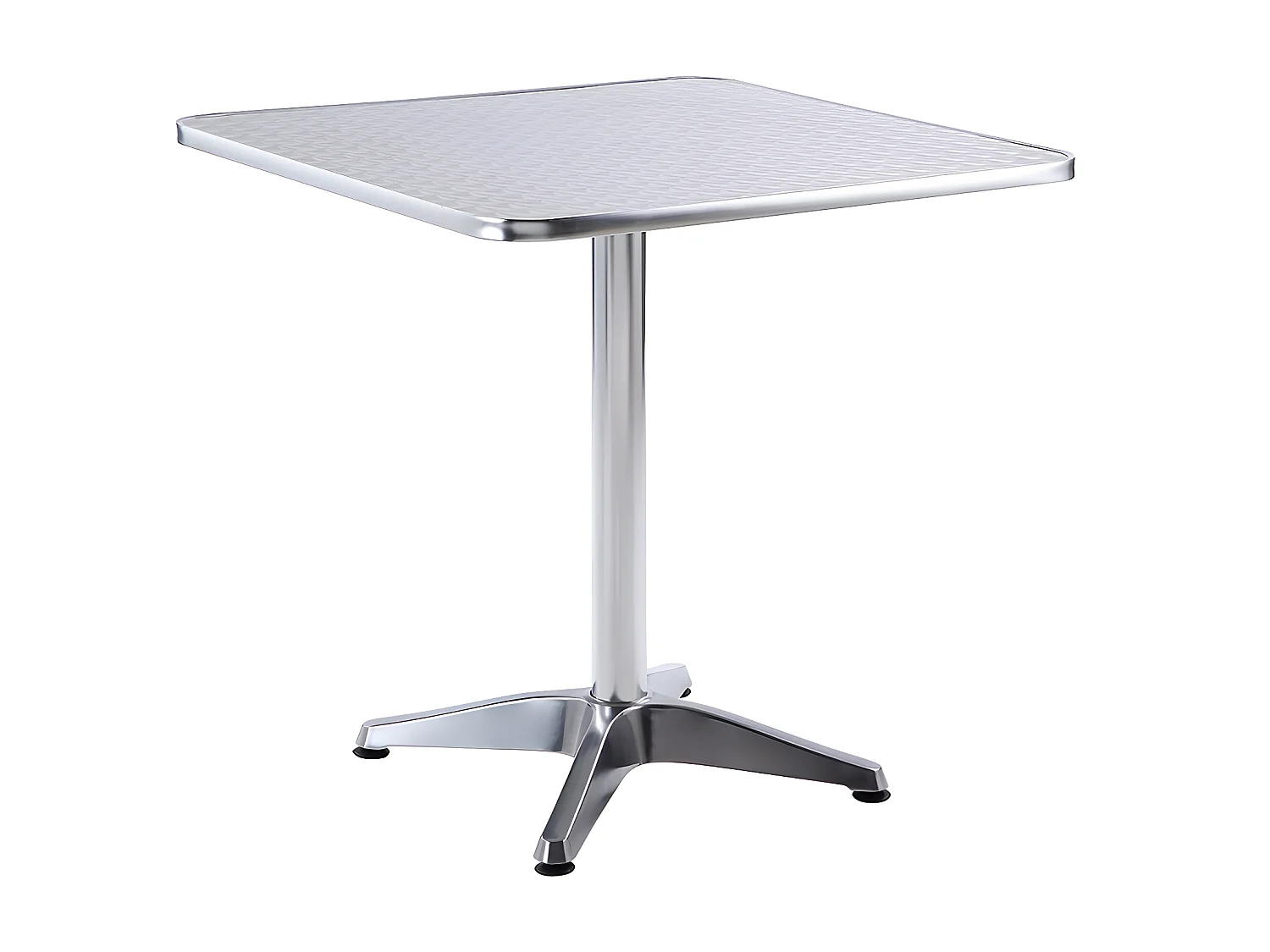 Tuinset tafel en stoelen van aluminium  - kleine vierkante tafel en twee stoelen - MONTMARTRE