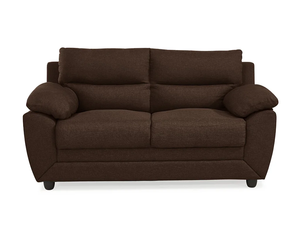 Divano 2 posti in tessuto Marrone - MANOA