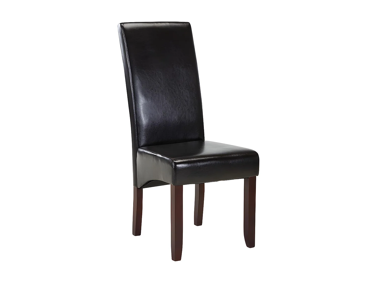 Sett med 2 ROVIGO-stoler - Blank brun skai - Mørke treføtter