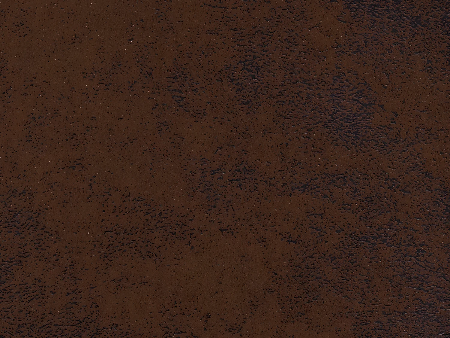 Conjunto de 2 taburetes de bar SANTOS - Microfibra con aspecto piel envejecida - Patas de natural oscuro