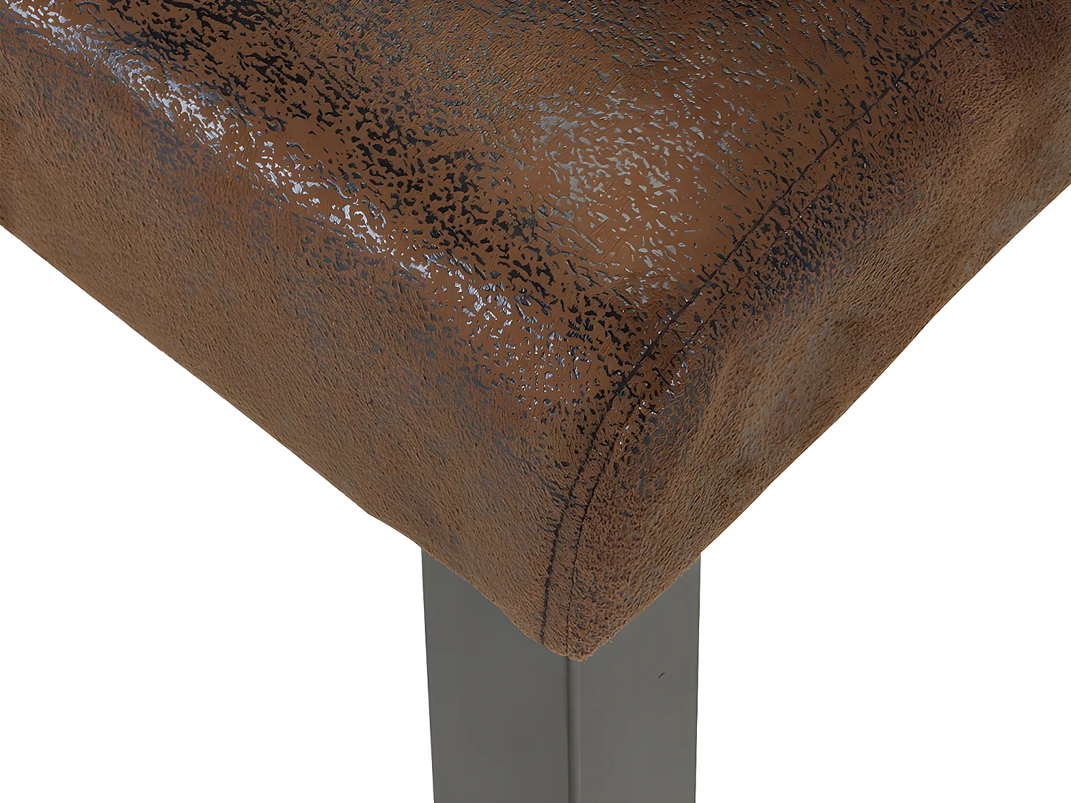 Barhocker 2er-Set - Microfaser - Vintage Look - SANTOS