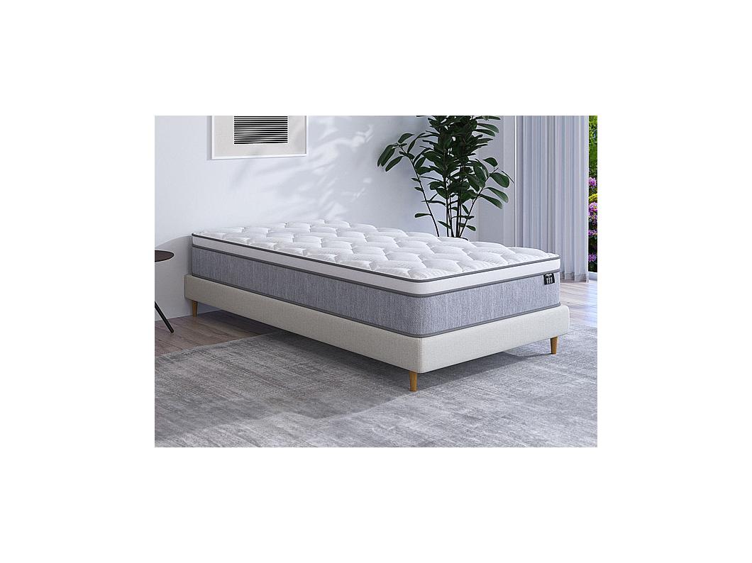 Matelas 90 x 200 cm ressorts ensachés ép.22cm - SERENITE de YSMÉE