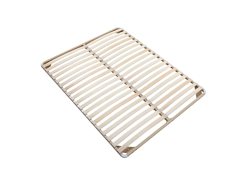 Lattenrost - ohne Füße - 140 x 190 cm - 2x 19 Latten - Beige - KALISTA von YSMEE