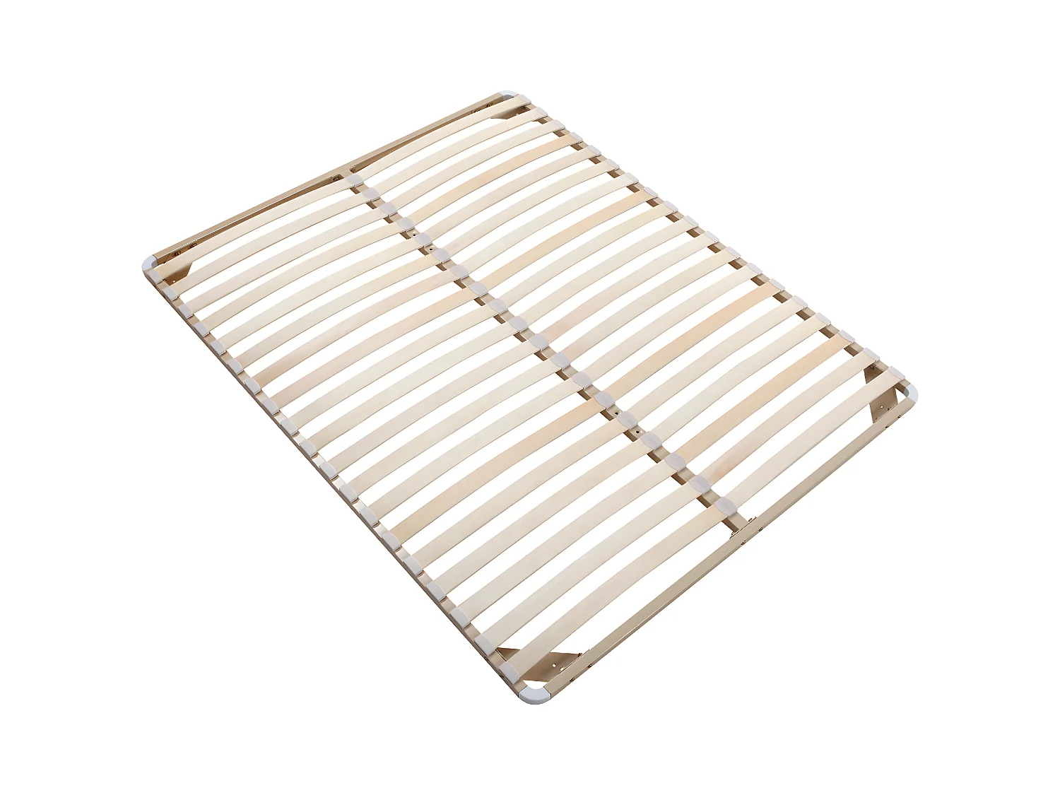 Sommier cadre à lattes 140 x 190 cm - 2x19 lattes - Sans pieds - Beige - KALISTA de YSMÉE