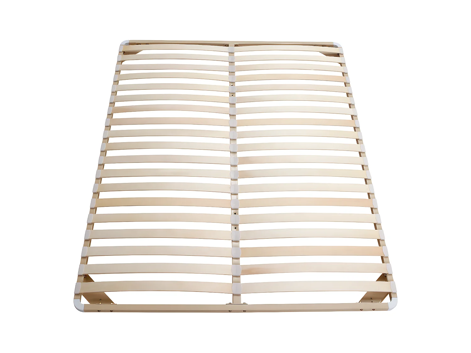 Somier de láminas 140x190 cm - 2x19 láminas - Sin patas - Beige