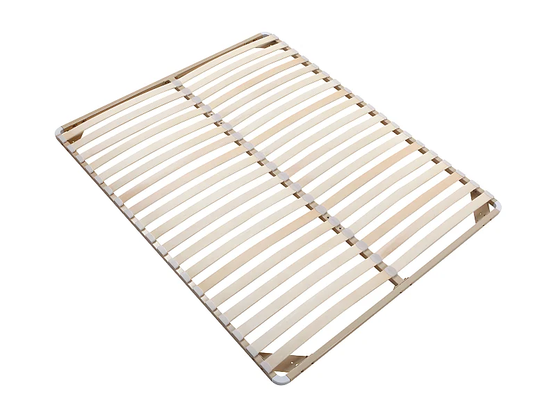 Lattenrost - ohne Füße - 160 x 200 cm - 2x 19 Latten - Beige - KALISTA von YSMEE