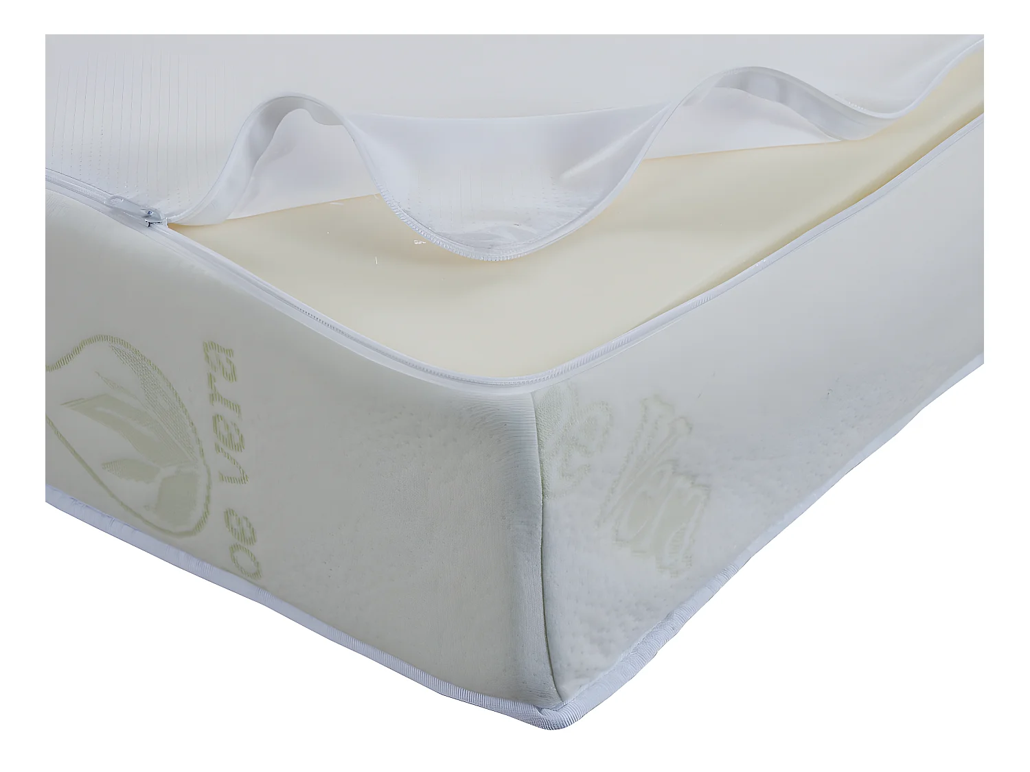 Matratze für Schlafsofa Klappsofa - 130 x 190 cm - 1 Zone - Härtegrad 2 -  Stärke 16 cm - ALOHA von NATUREA