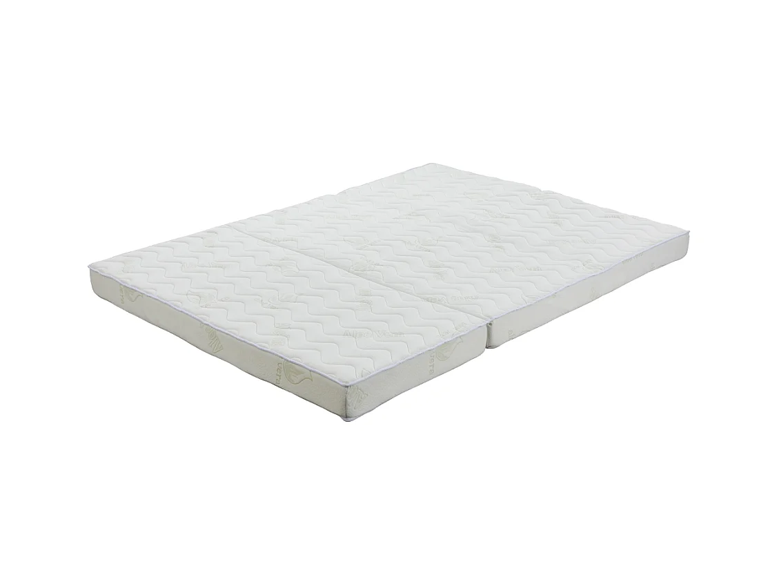 Matelas 140 x 190 cm mousse BZ aloe vera ép.12cm - FIESTA de NATUREA