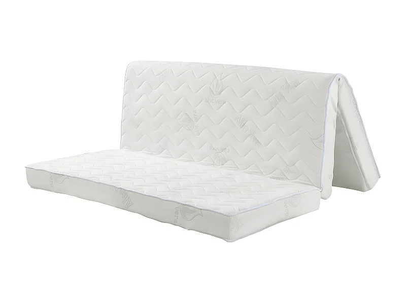 Matelas 140 x 190 cm mousse BZ aloe vera ép.12cm - FIESTA de NATUREA
