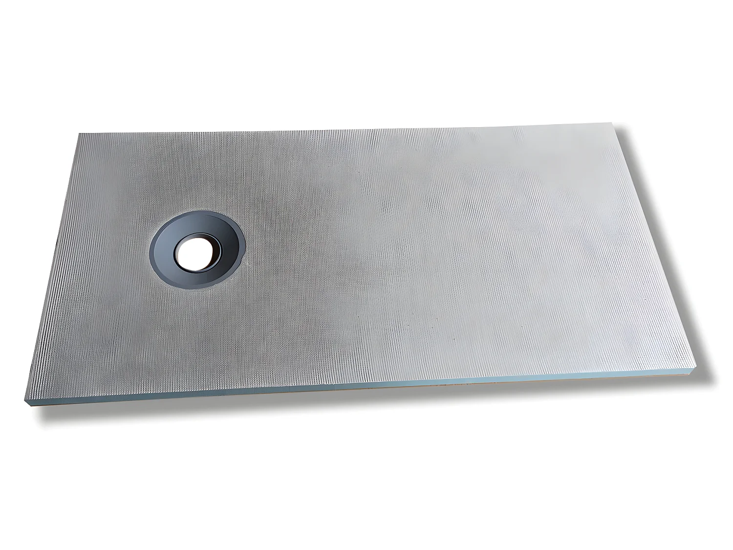 Receveur à carreler en polystyrène extrudé re-découplable avec siphon - 120 x 90 x 4 cm - DELOS