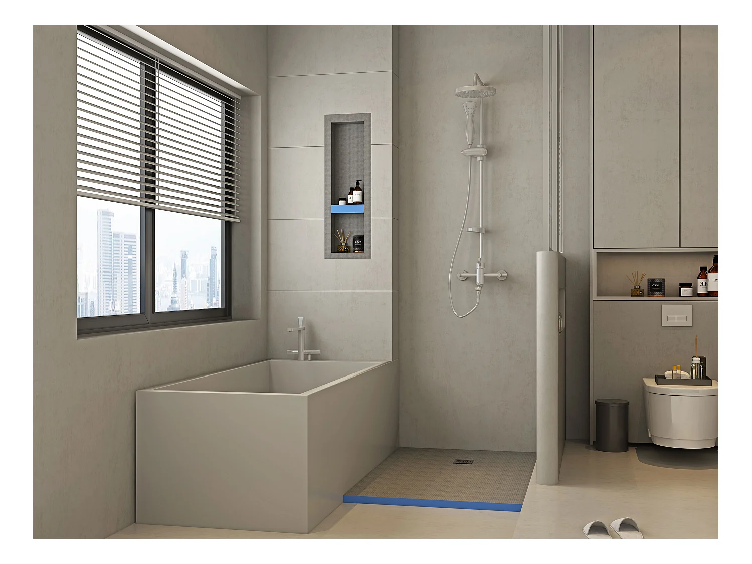 Douchebak klaar om te betegelen DELOS sifon inbegrepen - 1400 x 900 x 40 mm - snijdbaar