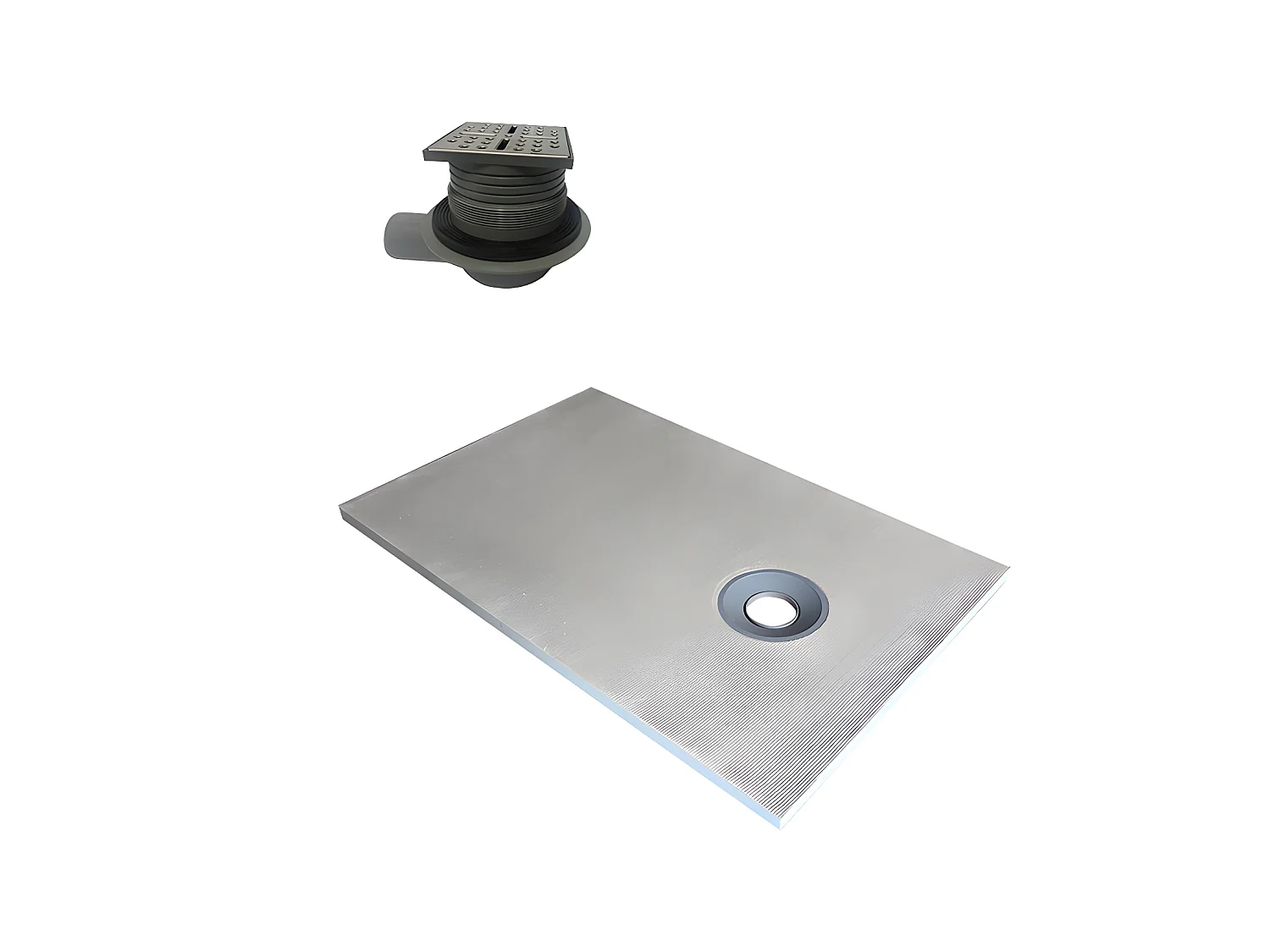 Douchebak klaar om te betegelen DELOS sifon inbegrepen - 1400 x 900 x 40 mm - snijdbaar