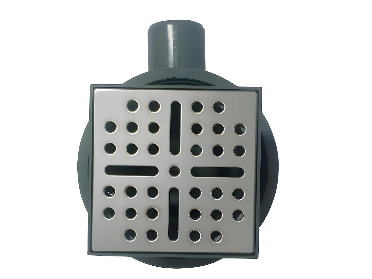 Duschtasse zum Selbstgestalten - nachschneidbar - extrudiertes Polystyrol - mit Siphon - 140 x 90 x 4 cm - DELOS