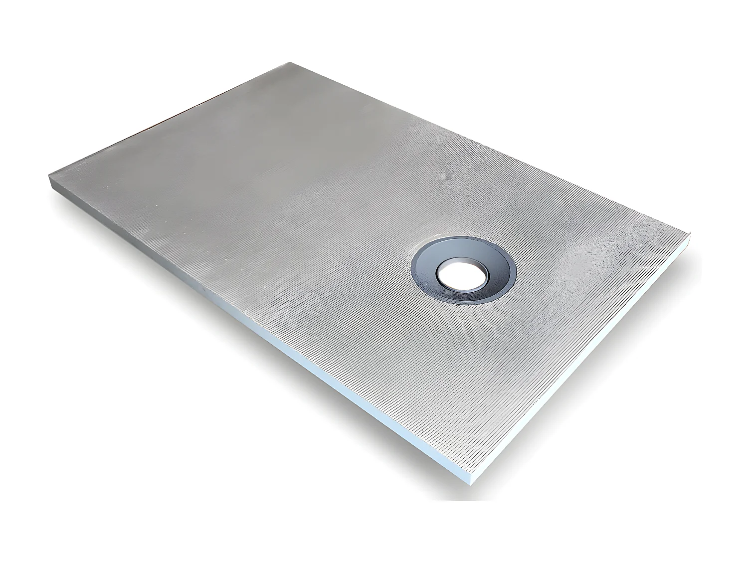 Receveur à carreler en polystyrène extrudé re-découplable - 140 x 90 x 4 cm - DELOS