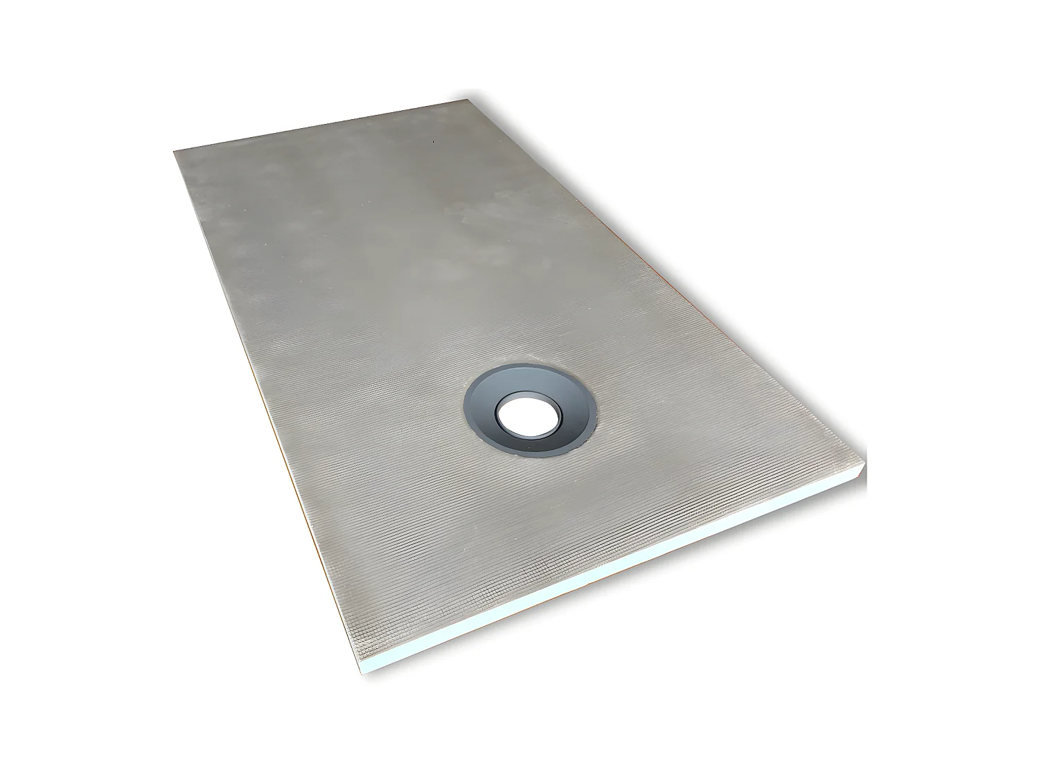 Receveur à carreler en polystyrène extrudé re-découplable - 160 x 90 x 4 cm - DELOS