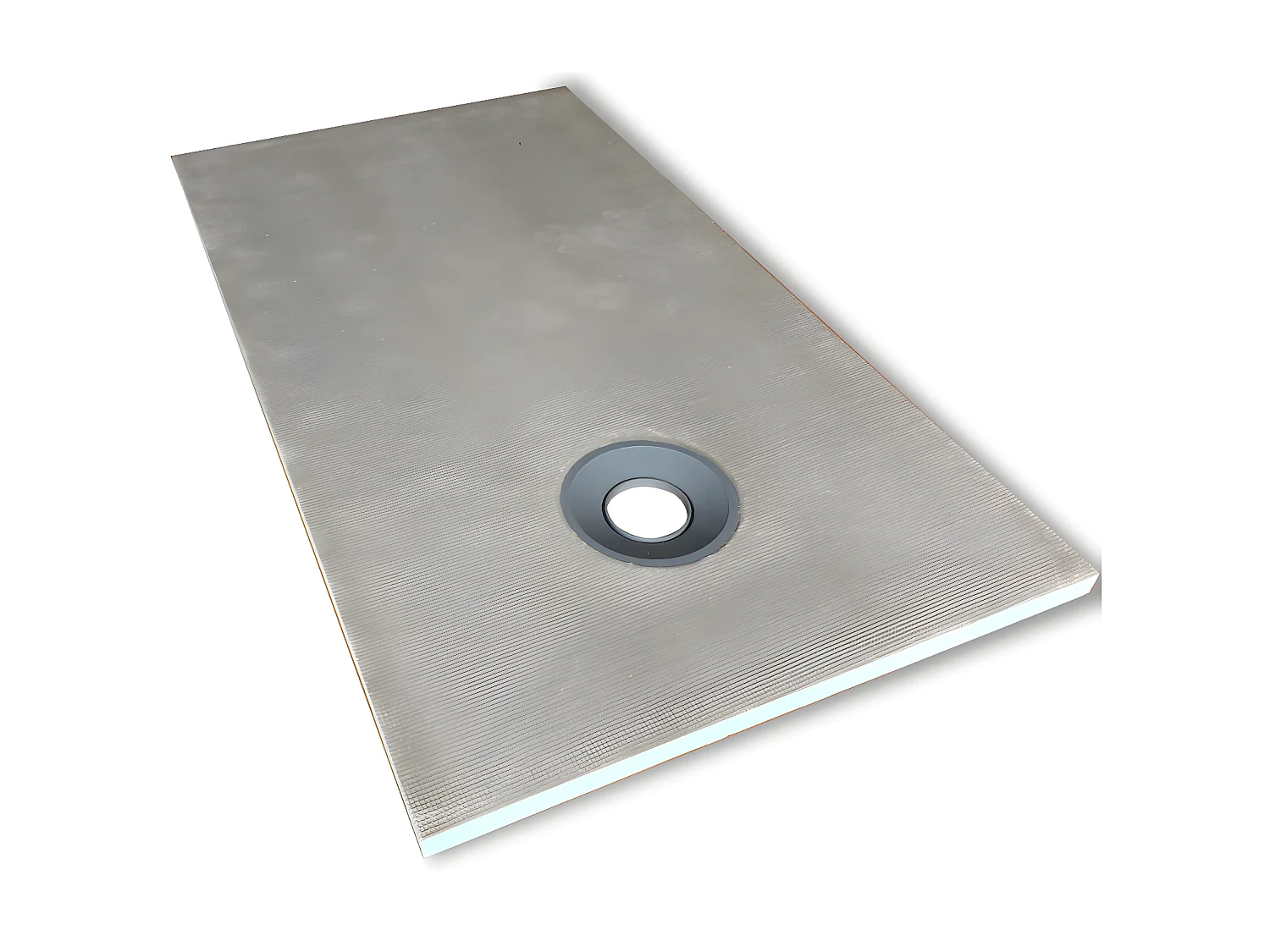 Receveur à carreler en polystyrène extrudé re-découplable - 160 x 90 x 4 cm - DELOS