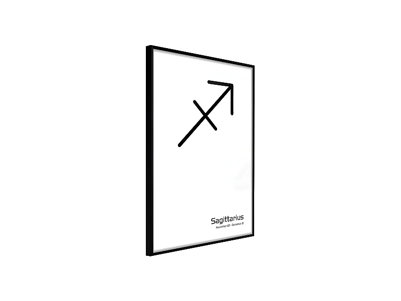 Affiche Murale Encadrée "Zodiac Sagittarius II" 40 x 60 cm Noir