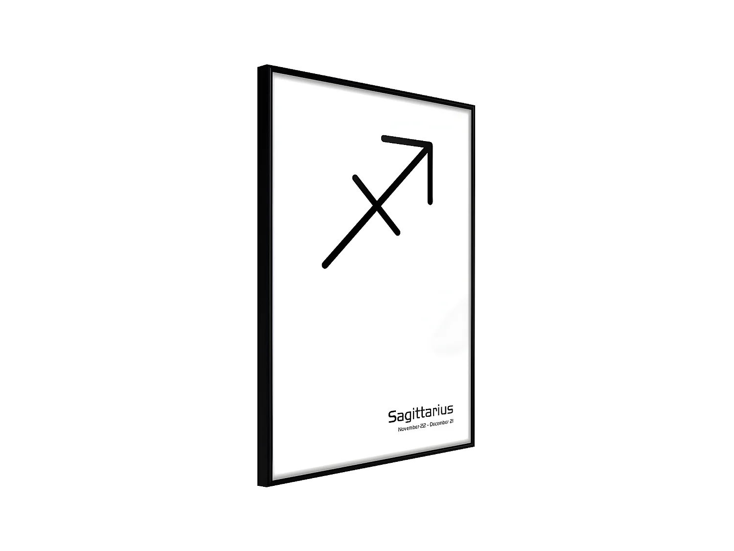 Affiche Murale Encadrée "Zodiac Sagittarius II" 40 x 60 cm Noir