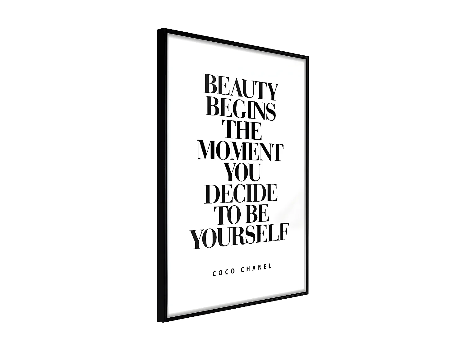 Affiche Murale Encadrée "Beginning of the Beauty" 30 x 42 cm Noir