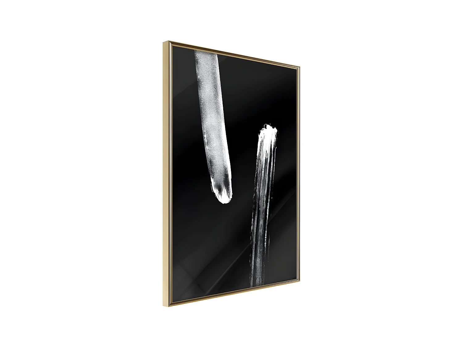 Affiche Murale Encadrée "Braking Distance Black" 40 x 60 cm Or