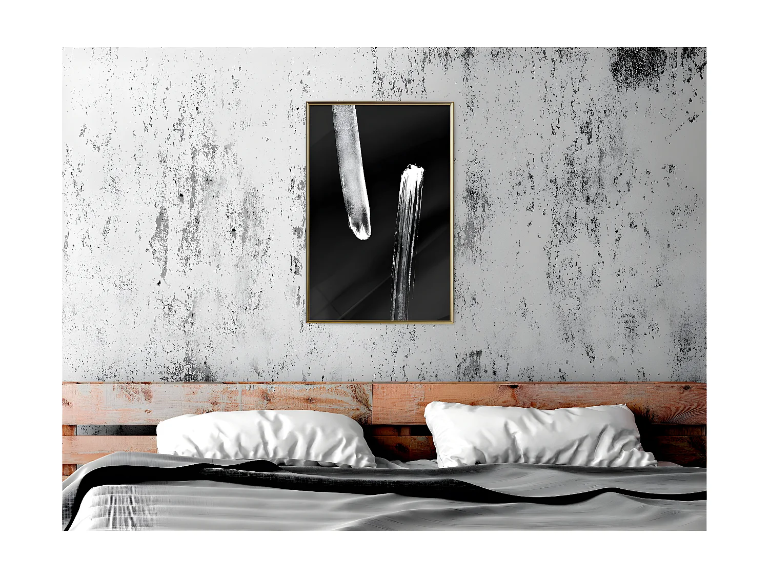 Affiche Murale Encadrée "Braking Distance Black" 40 x 60 cm Or