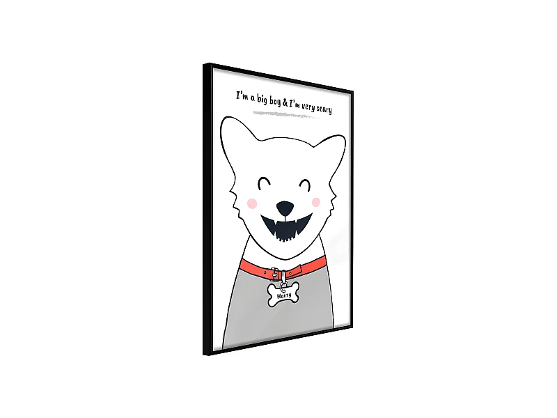 Affiche Murale Encadrée "Pure Happiness" 30 x 42 cm Noir