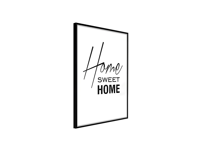 Affiche Murale Encadrée "Home I" 30 x 42 cm Noir
