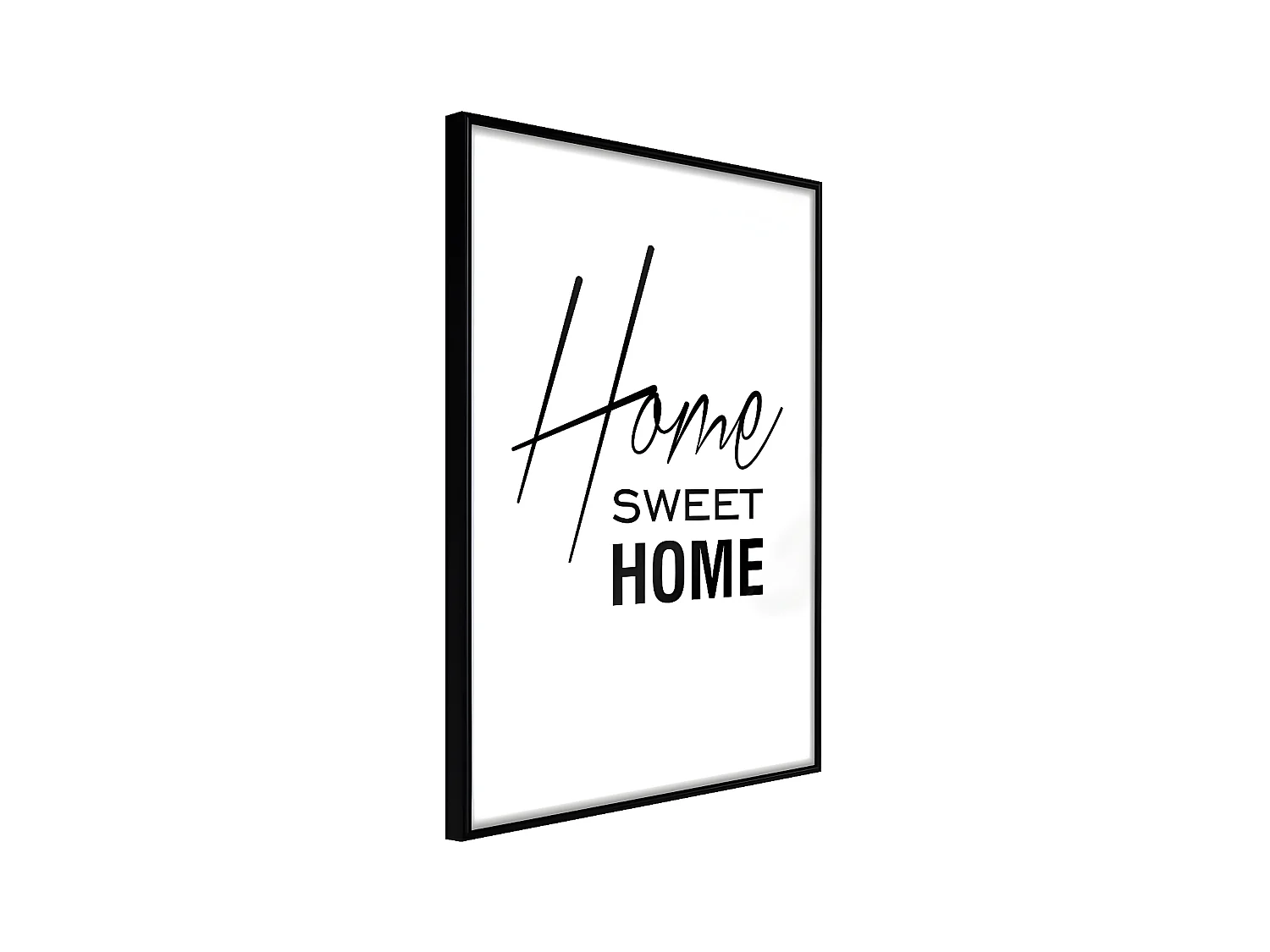 Affiche Murale Encadrée "Home I" 30 x 42 cm Noir