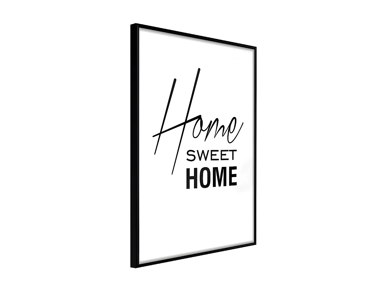 Affiche Murale Encadrée "Home I" 30 x 42 cm Noir