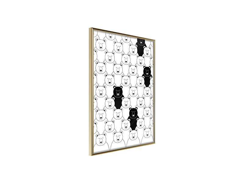 Affiche Murale Encadrée "Minority" 21 x 30 cm Or