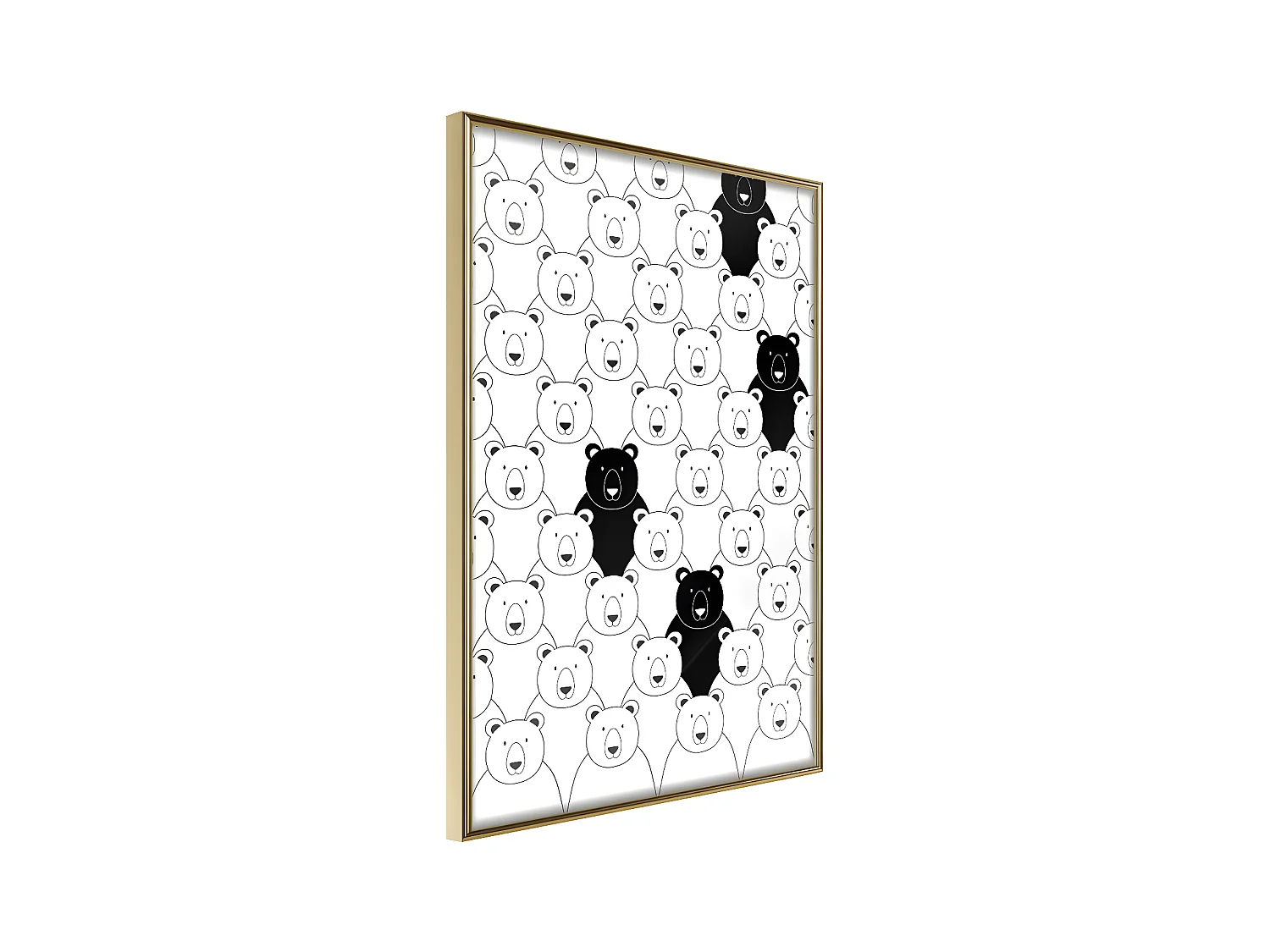 Affiche Murale Encadrée "Minority" 21 x 30 cm Or