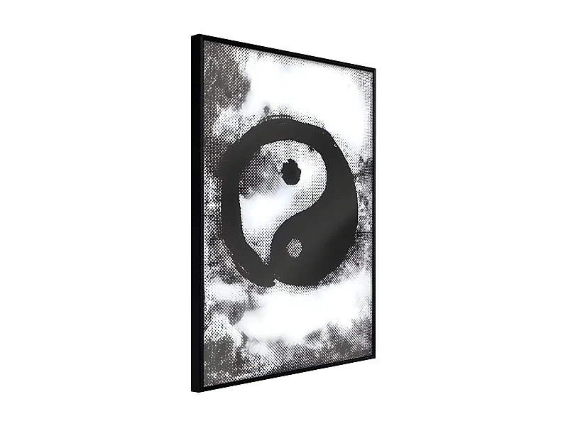 Affiche Murale Encadrée "Complementarity of Opposites" 21 x 30 cm Noir
